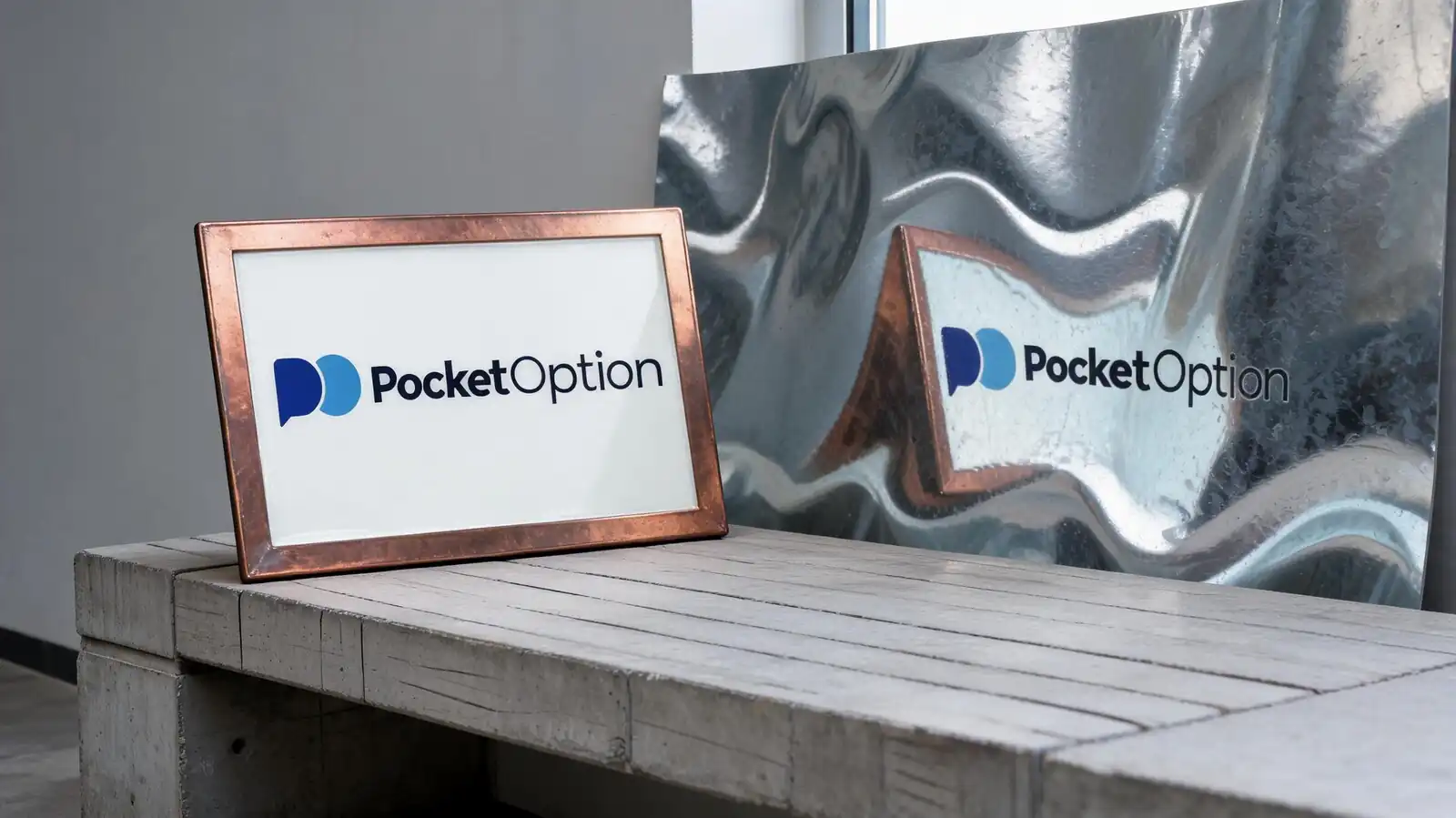 Экран входа Pocket Option на телефоне: кириллический запрос в поиске и форма с почтой и паролем