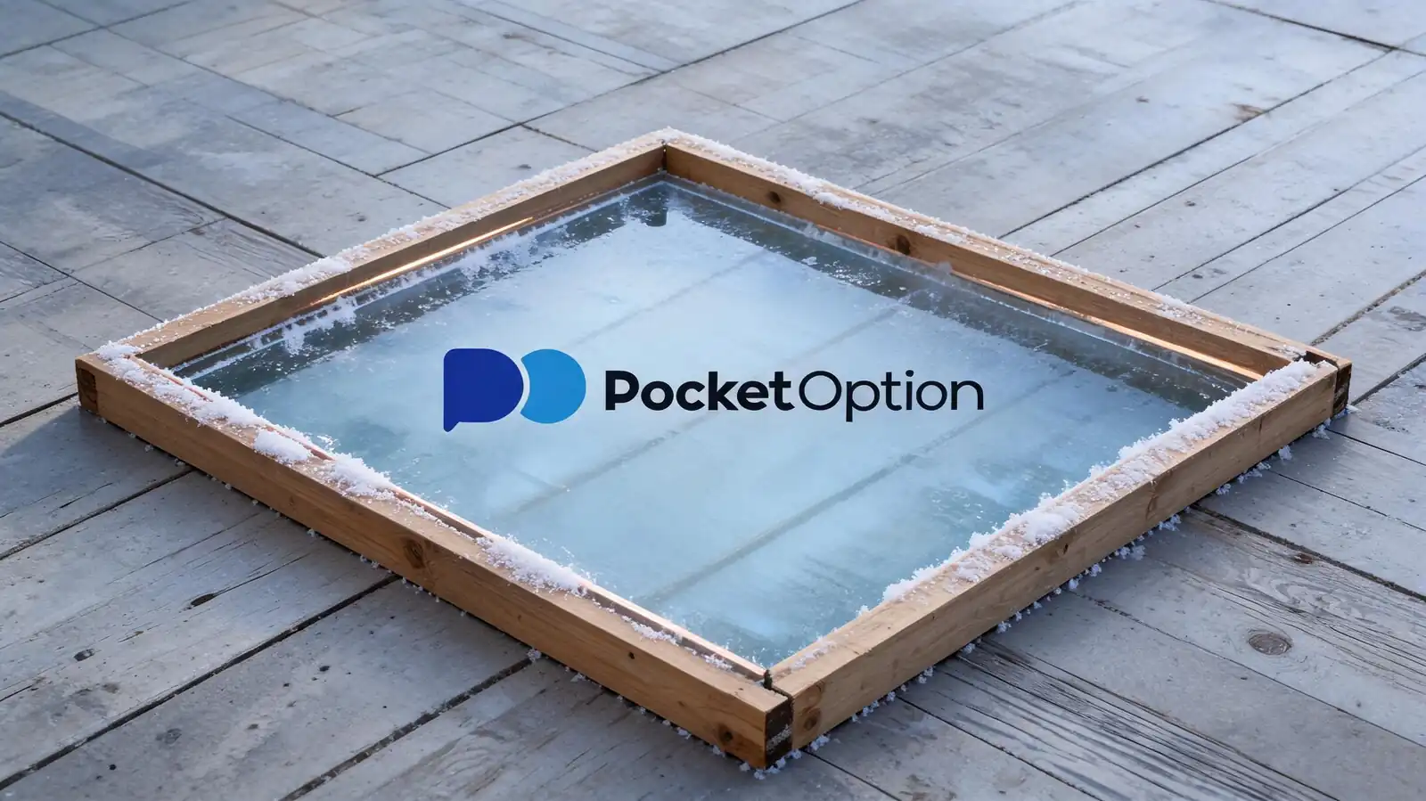 Демо-счёт Pocket Option на экране: виртуальный баланс, график и кнопки вверх и вниз