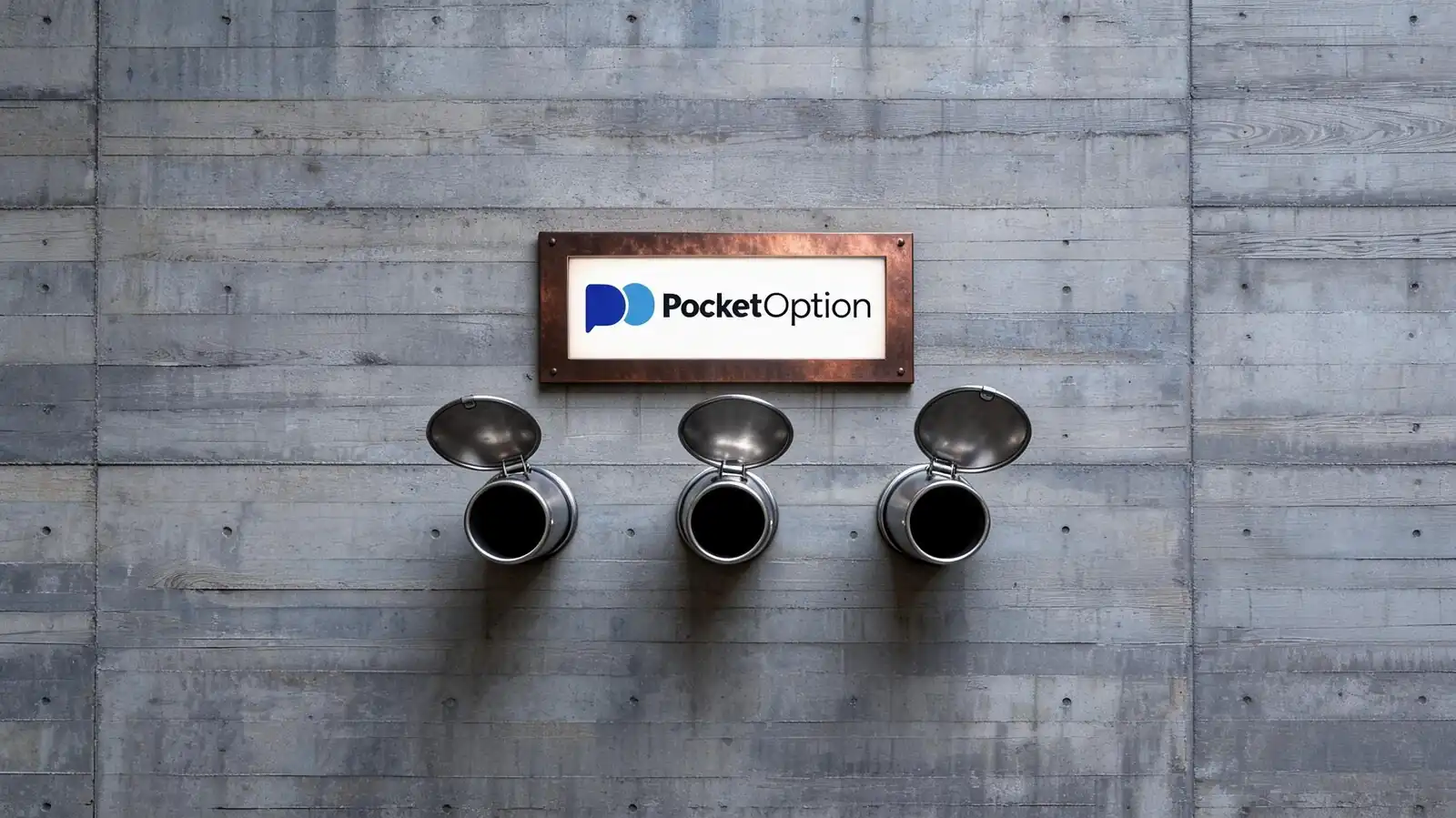 Окно живого чата поддержки Pocket Option с открытым тикетом и статусом обращения